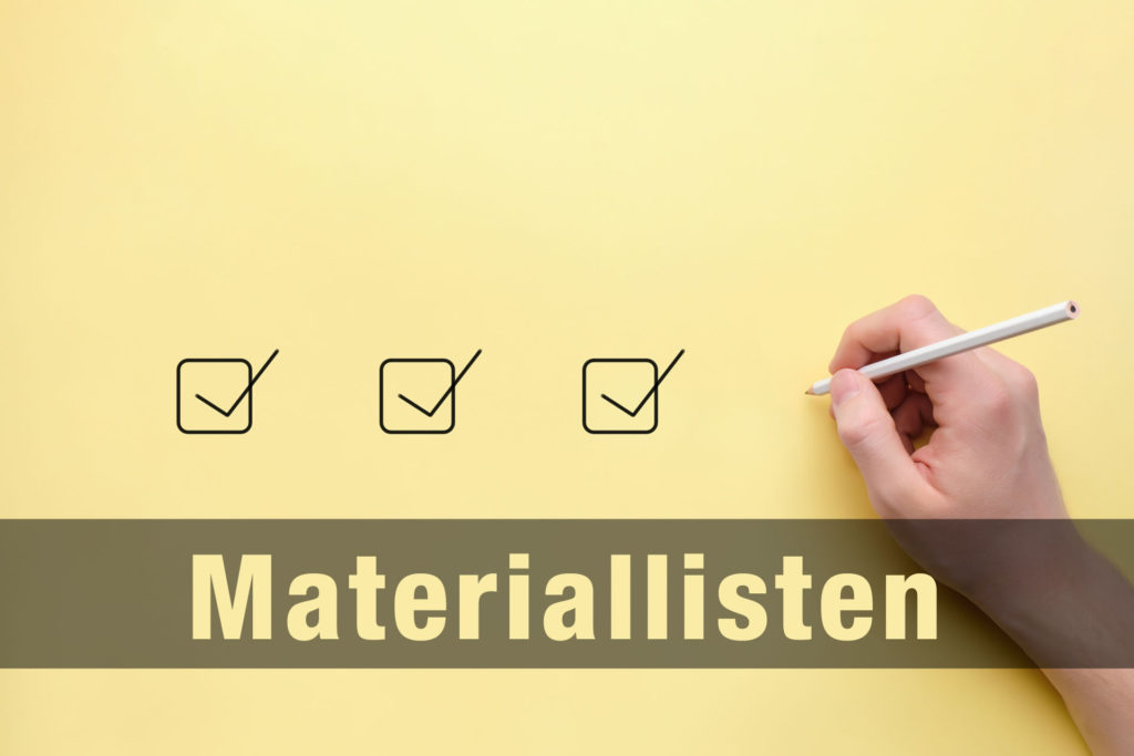 Materiallisten